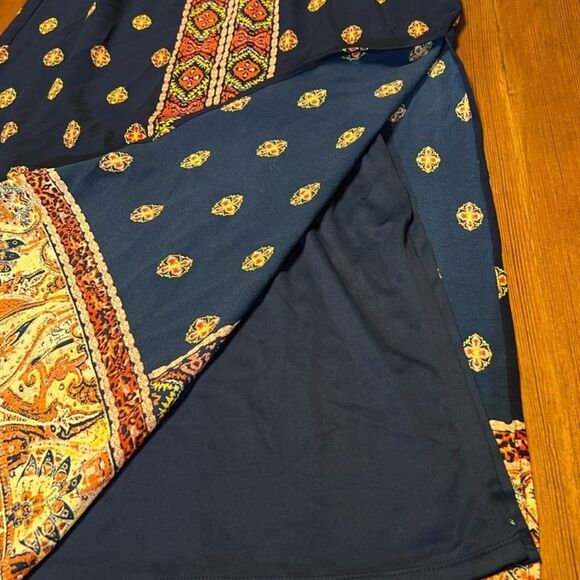 AS U WISH Boho Maxi Navy Dress - Picture 3 of 6